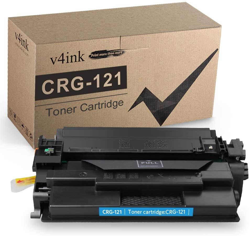 V4INK Compatible CRG-121 Toner Cartridge Replacement for Canon 121 CRG 121 (3252C001) Toner Cartridge High Yield 5,000 Pages for use with Canon Image Class D1650 D1620 Printer (Black, 1 Pack)