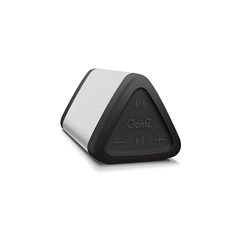 Angle 3 Bluetooth Portable Speaker, Crystal Clear Stereo Sound, Rich Bass, 100 Ft Wireless Range, Play Two Speakers Together (4th Gen only), Mic, IPX5, Bluetooth Speakers (White)