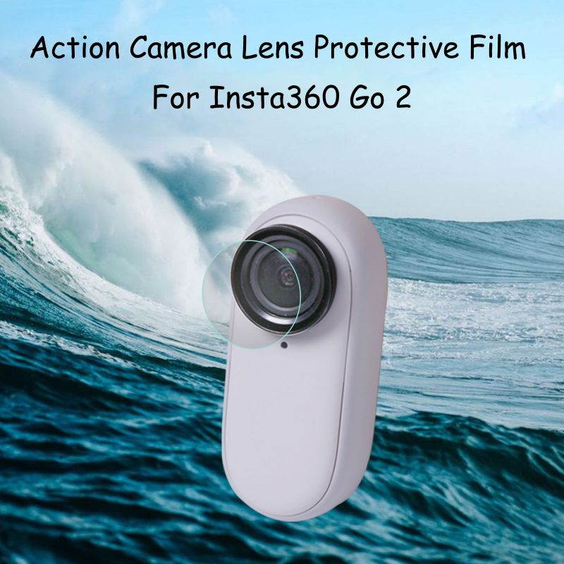 2-Pack Tempered Glass Lens Protector 9H Hardness Film for Insta360 GO 2 Action Camera Accessories