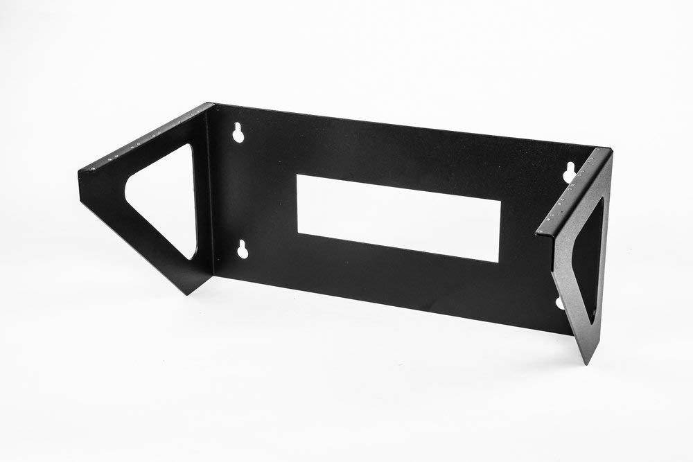 ISC Vertical Wall Mount Rack, 6U Heavy Duty 19" Rackmount 10/32 Tapped Holes VMR1032-6HD. 11GA Steel, American Made!