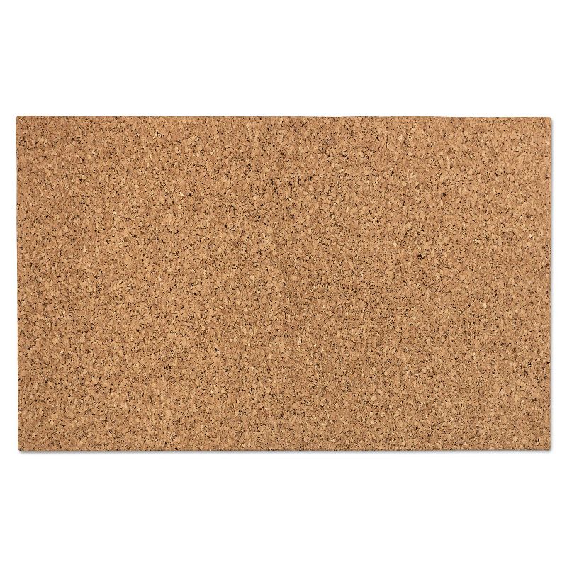 Iceberg Designer Cork Bulletin Board 24" x 38" Natural 35010