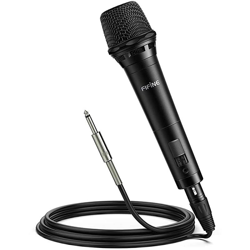 Dynamic Vocal Microphone Cardioid Handheld Microphone with On and Off Switch for Karaoke Live Vocal Speech etc Includes 19ft XLR to Quarter Inch CableK8