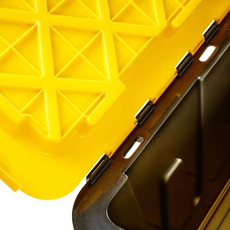 6pk 15gal Durabilt Flip Cover Tough Container - Homz