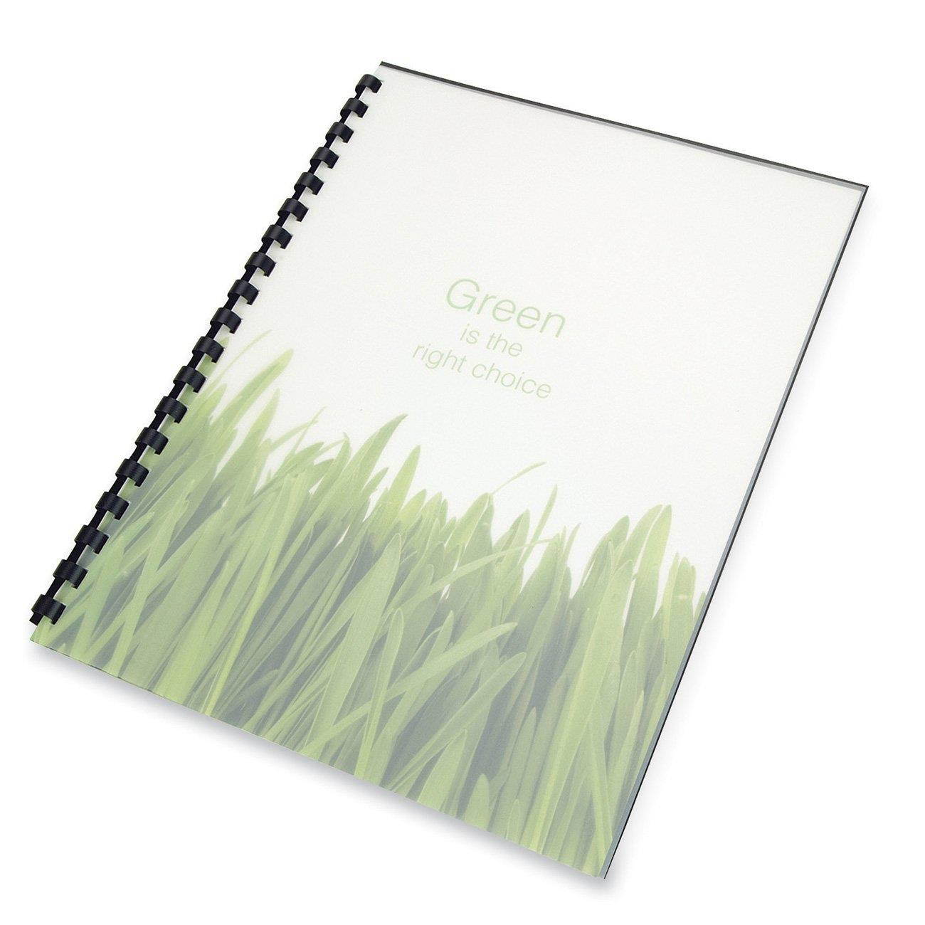 Swingline GBC 100% Recycled Poly Binding Cover, 11"x8-1/2", Frost, Pack of 25 (25817)