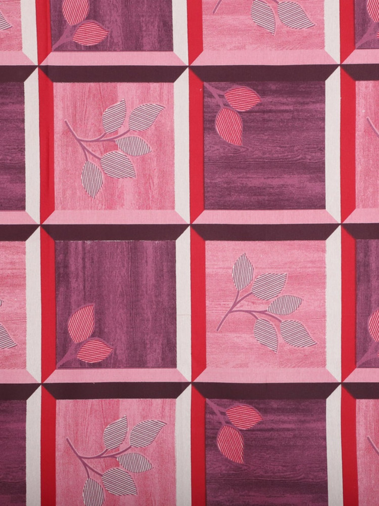 Dhrohar Printed Navy Blue & Peach Cotton 180 TC Double Bedsheet with 2 Pillow covers