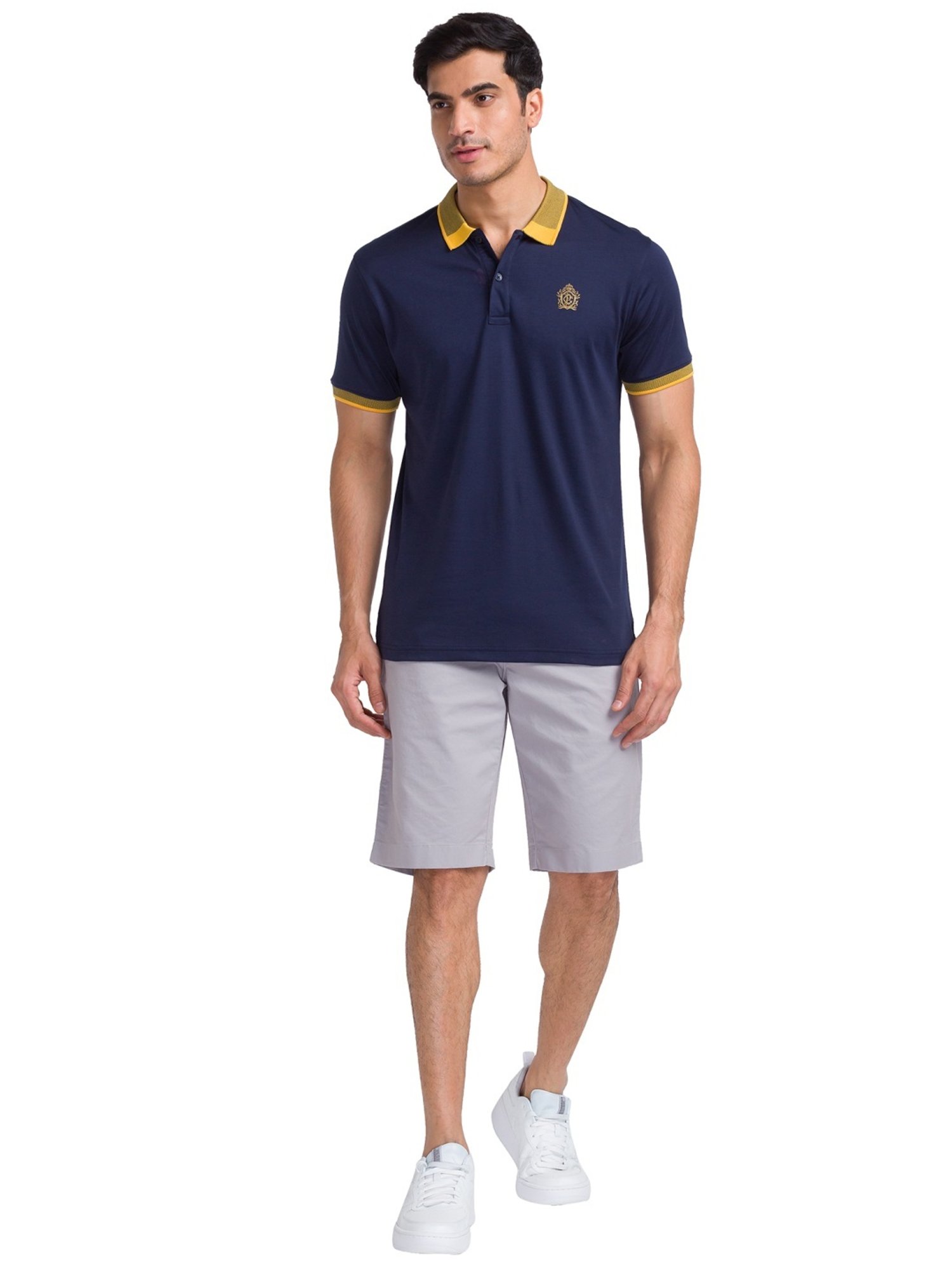 ColorPlus Grey Contemporary Fit Shorts