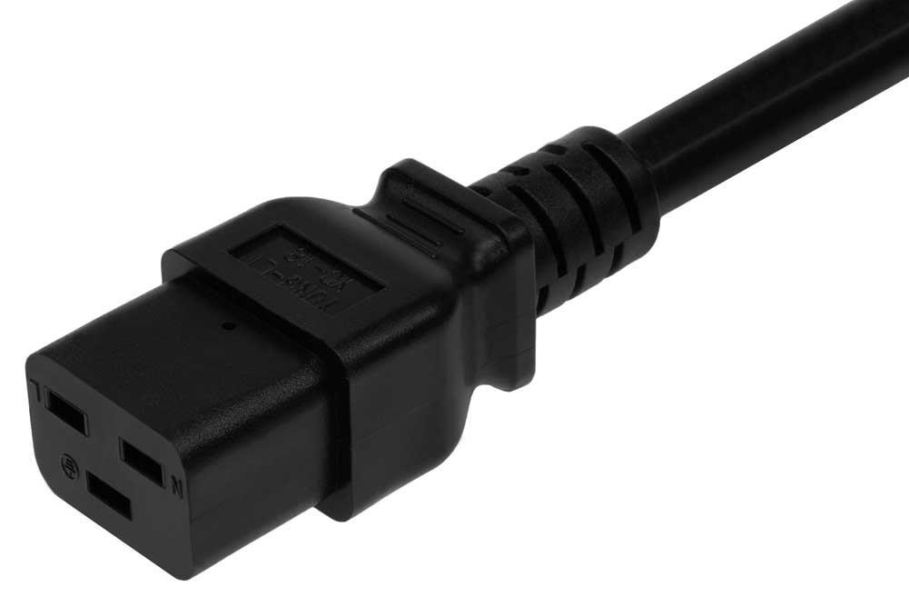 SF Cable, 6ft IEC C20 to C19, 12/3 SJT (20A 250V)