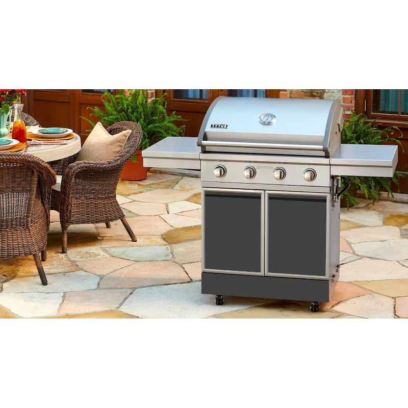 TYTUS 4 Burner Cart Gas Grill T400PCCLP-0.0.0 Charcoal Stainless Steel