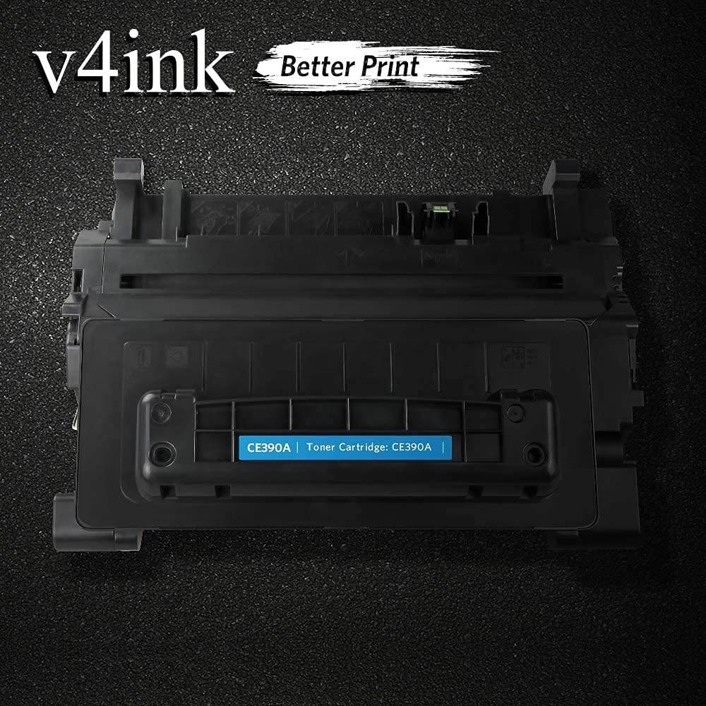 V4INK Compatible 90A Toner Cartridge Replacement for HP 90A 90X CE390A Toner Black Ink for HP LaserJet Enterprise 600 M601 M601n M601dn M602 M602n M602dn M602x M603 M603n M603dn M603xh M4555f Printer