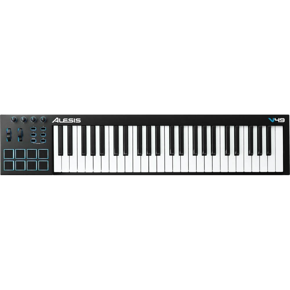 Alesis V49 49-Key USB MIDI Keyboard & Drum Pad Controller + Accessories
