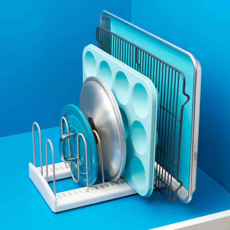 Range Kleen Pot Rack Bookshelf - Stainless Steel