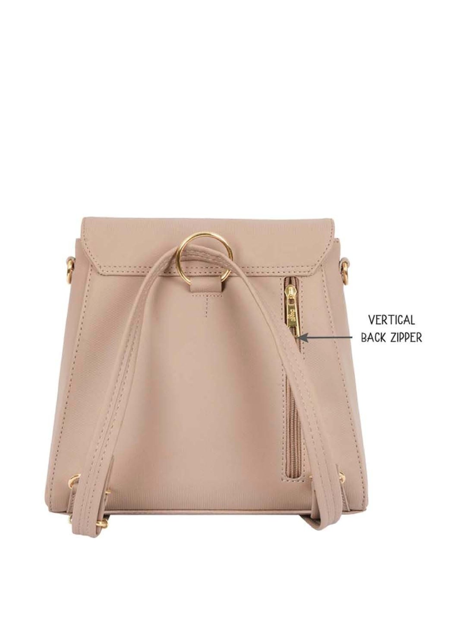 Baggit Pink Medium Convertible Backpack