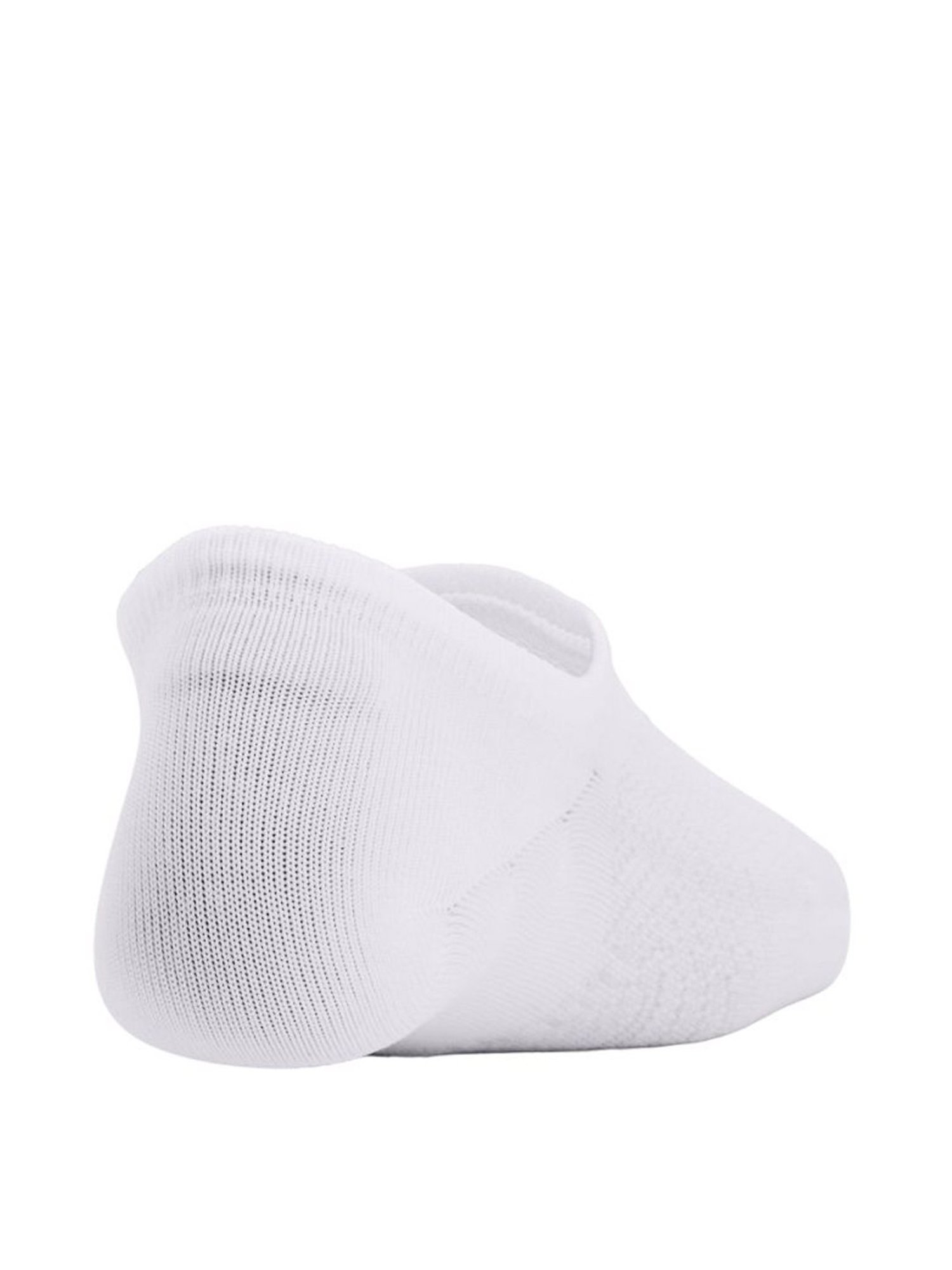 Under Armour Breathe Lite Ultra Low White Polyester Medium Socks - Pack of 3