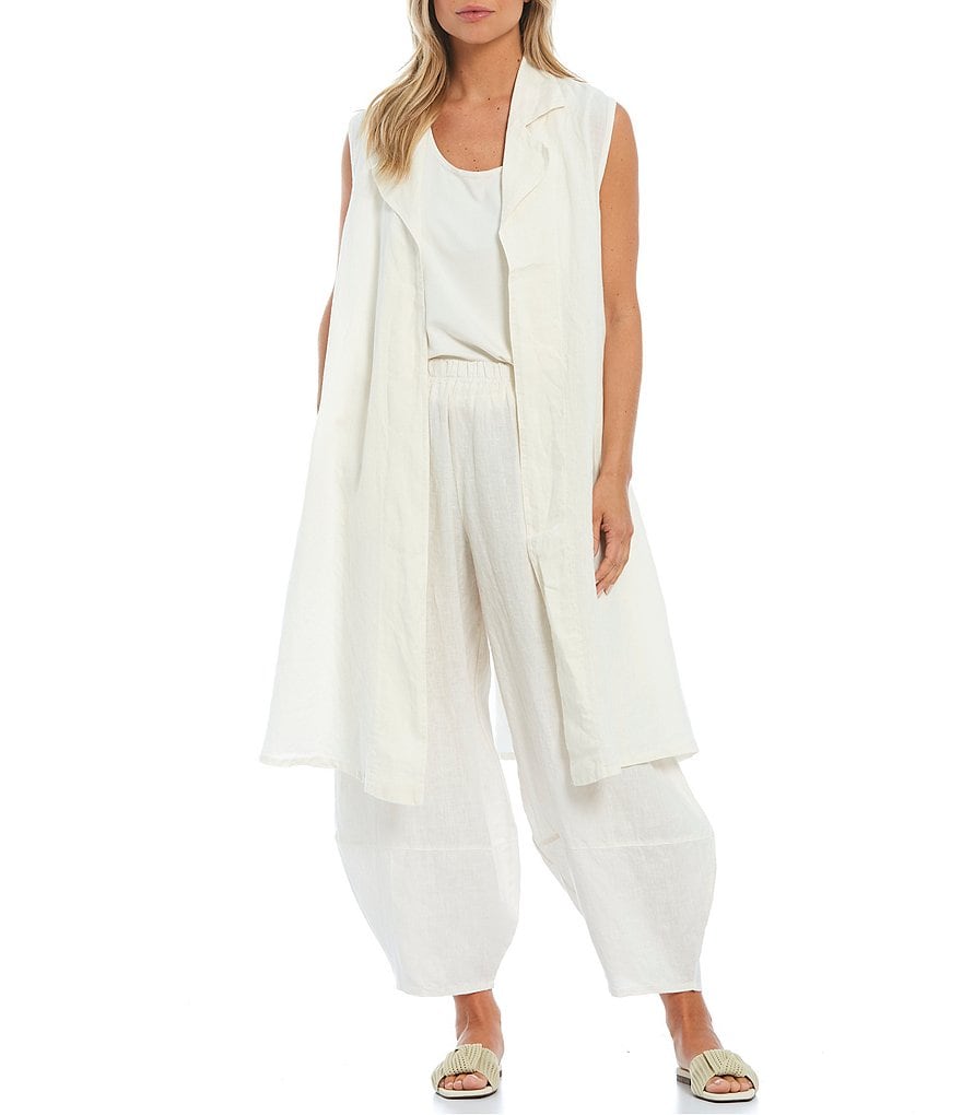 Ruby Rd. Soft Paisley Print Stand Collar Zip Front Patch Pocket Vest