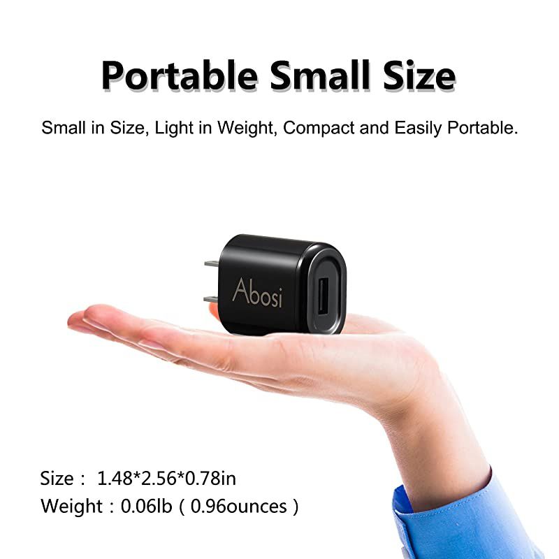 Wall Charger  3 Pack 5V 1A UL Certified Universal Power Adapter USB 1 Port Home Wall Charger Plug Compatible with iPhone Samsung and More Device UL Listed