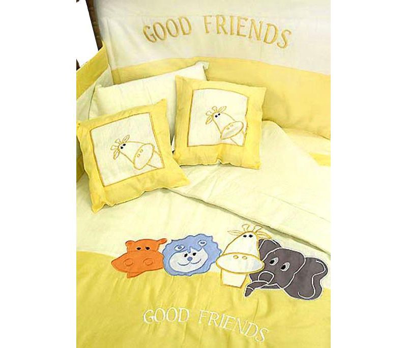 Animals Good Friends Toddler Bedding Crib Comforter Set - Store51 LLC.