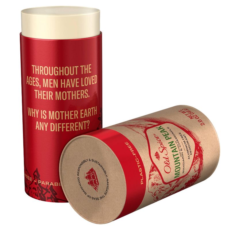 Old Spice Sustainable Packaging Men's Deodorant Mountain Peak - 2oz