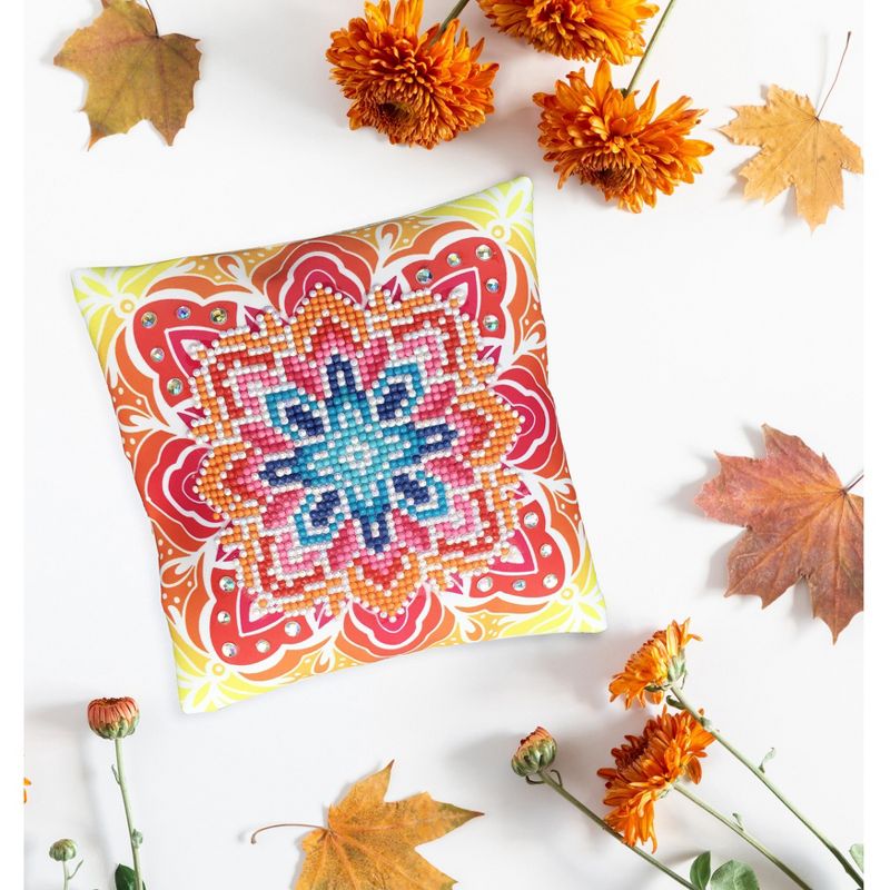 Diamond Dotz Diamond Embroidery Mini Pillows 7"X7"-Summer Sparkle