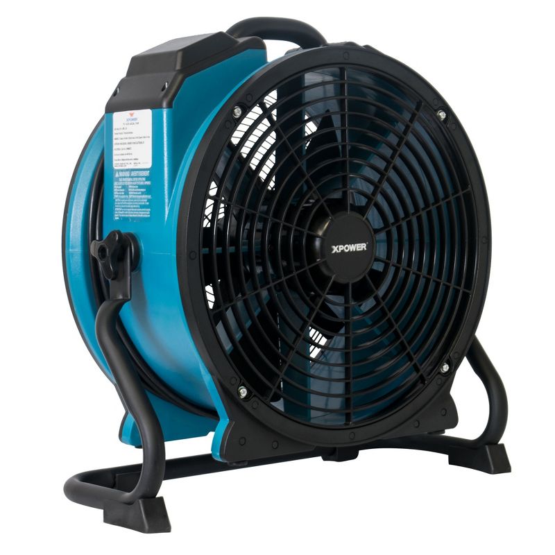 XPOWER FC-420 Pro Air 18 Inch 3600 CFM 360 Degree Rotation Utility Fan, Blue