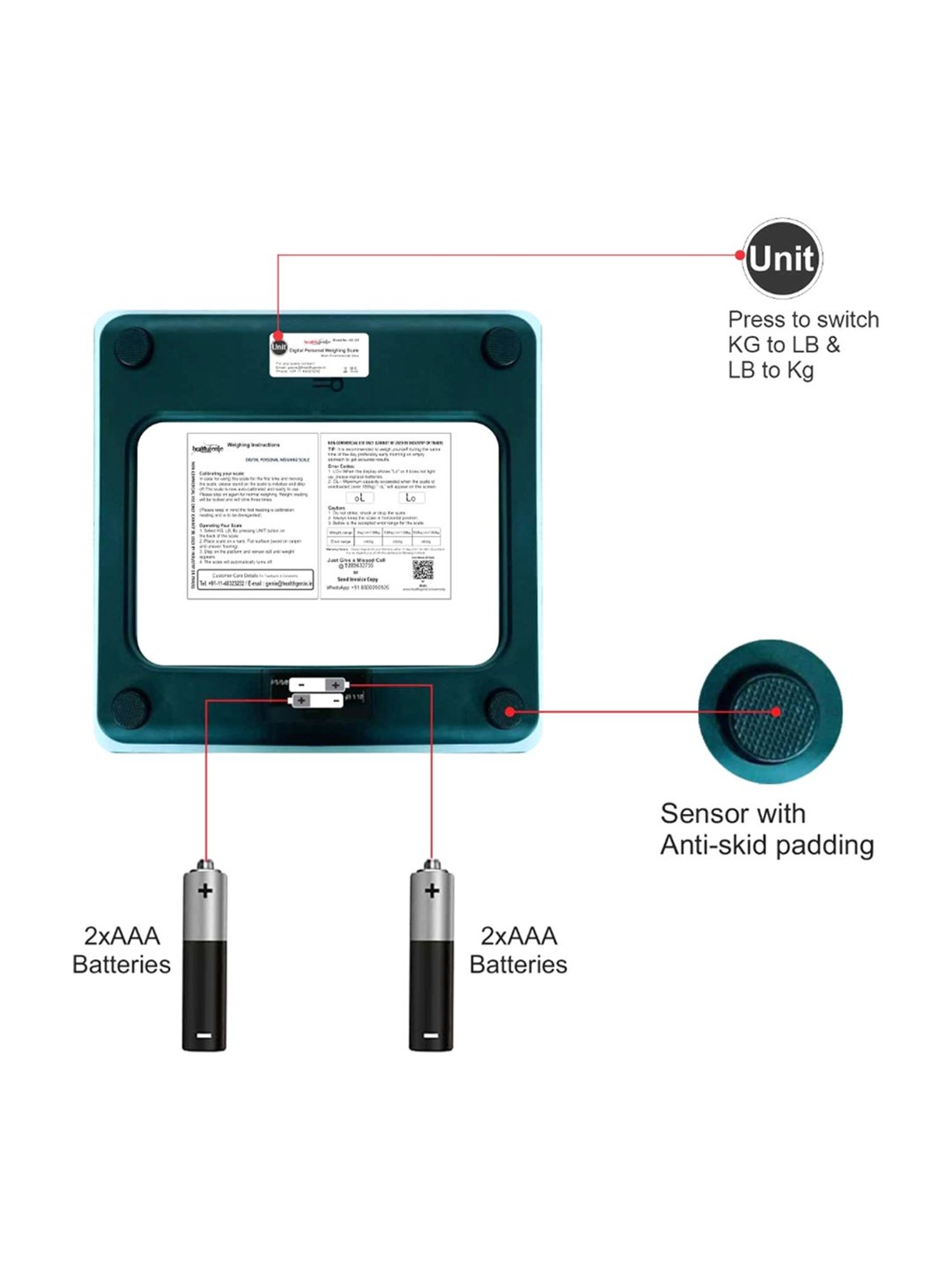 Beurer GS 213 Glass Bathroom/Weighing Scale