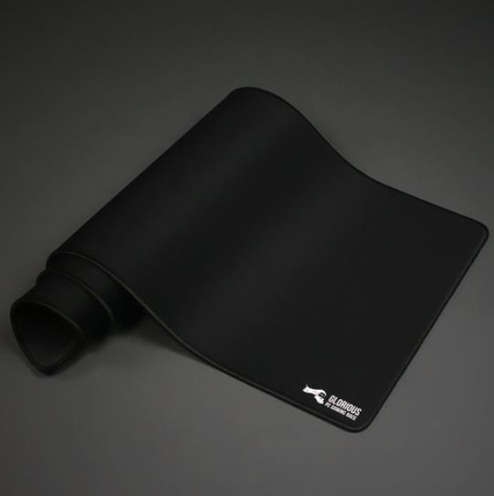 Glorious Large Gaming Mouse Mat / Pad - Stitched Edges, 2mm thick, Black Mousepad | 11"x13"x0.08" (G-L)
