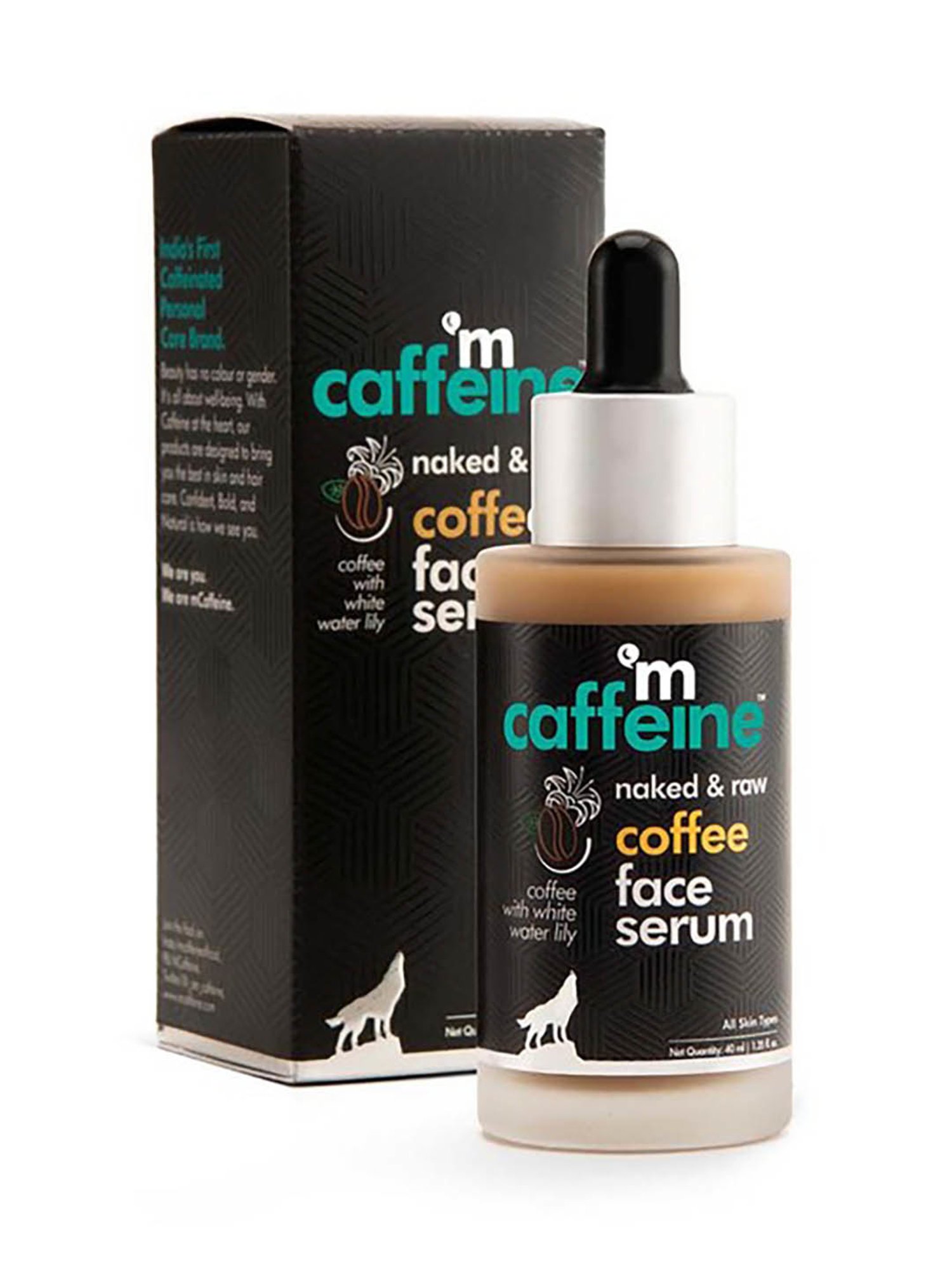 mCaffeine Naked & Raw Sun Protection Coffee Face Serum - 40 ml