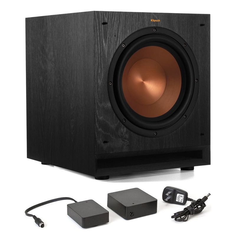 Klipsch SPL-100 10" Subwoofer (Ebony) with WA-2 Wireless Subwoofer Kit