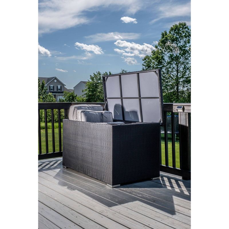 Sicuro Resin Wicker Deck Box - Alfresco Home