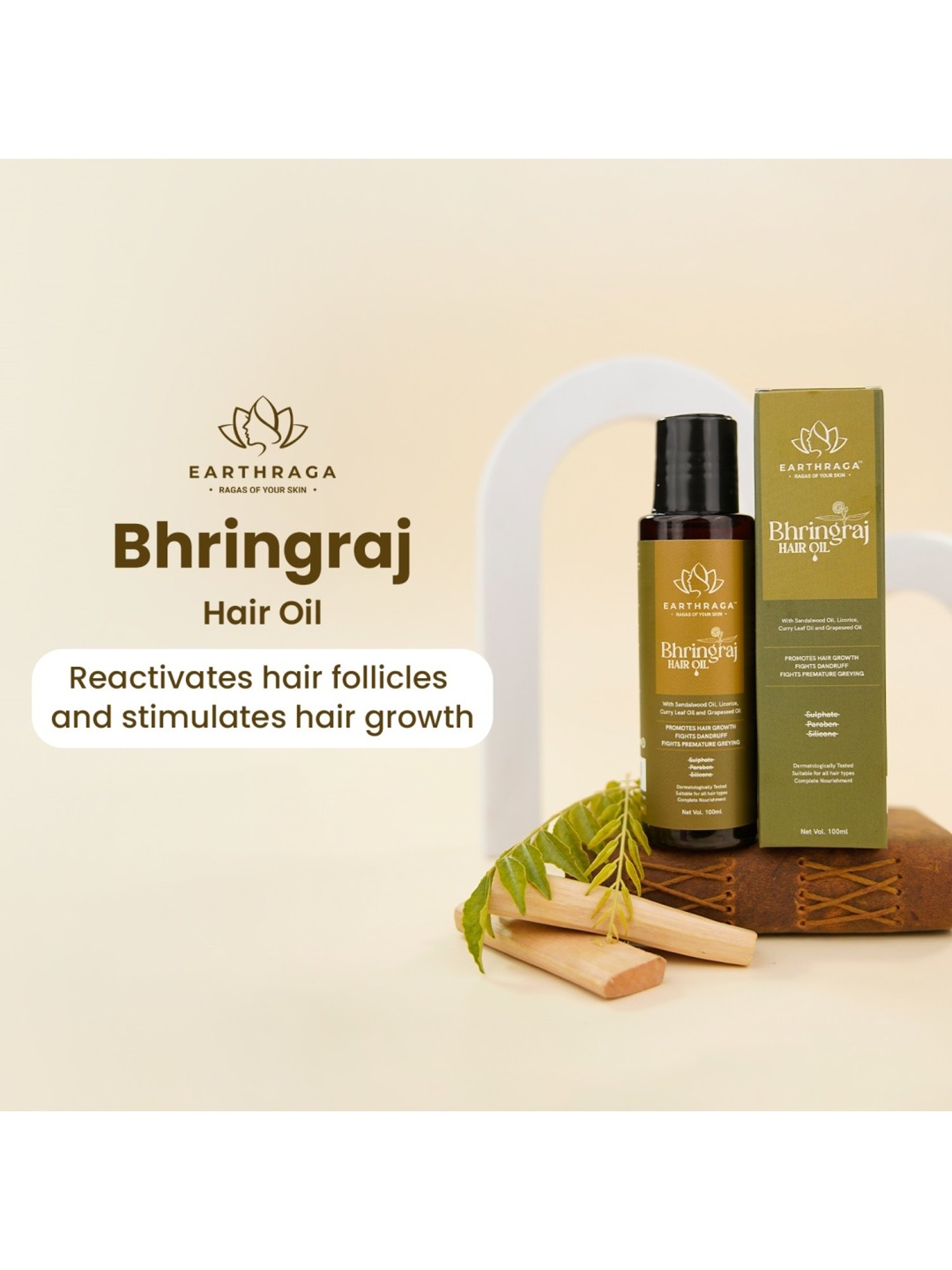 Earthraga Bhringraj Hair Oil - 100 ml