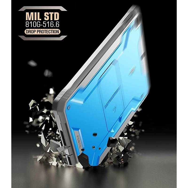 iPad 102 2019 Case  FullBody Heavy Duty Shockproof Protective Cover with Kickstand Builtin Screen Protector Revolution for Apple iPad 102 inch 7th Gen 2019 Release Blue