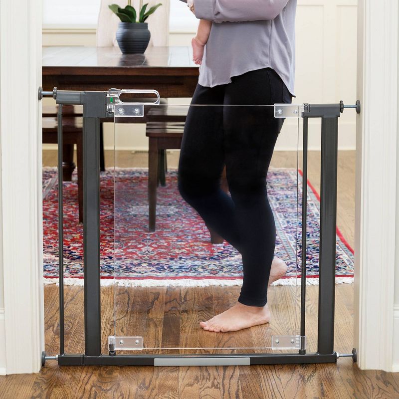 Qdos Crystal Designer Baby Safety Gate - Pressure Mount