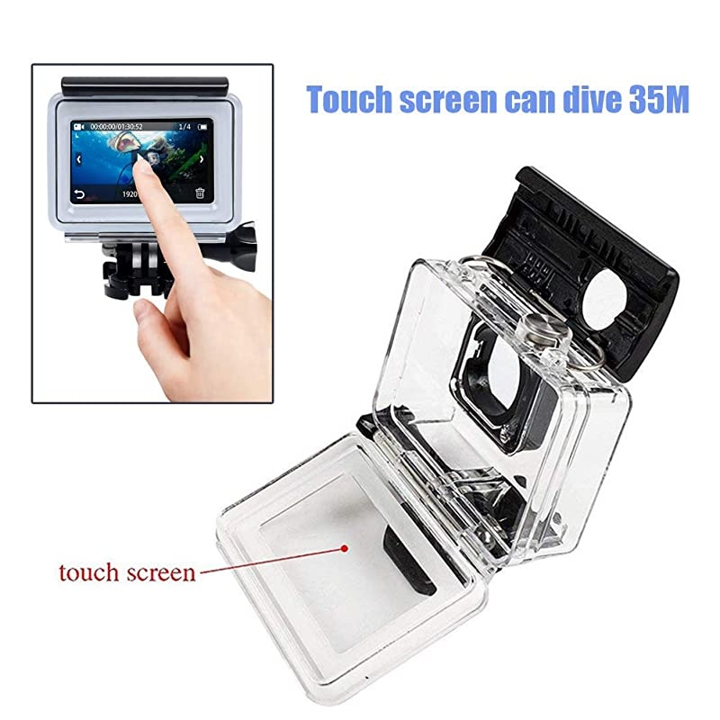 Housing Case for Xiaomi Yi 4K / Xiaoyi Yi 4K+ / Yi Lite Action Camera with Touch Screen Accessories Underwater Diving 35M Protective Shell