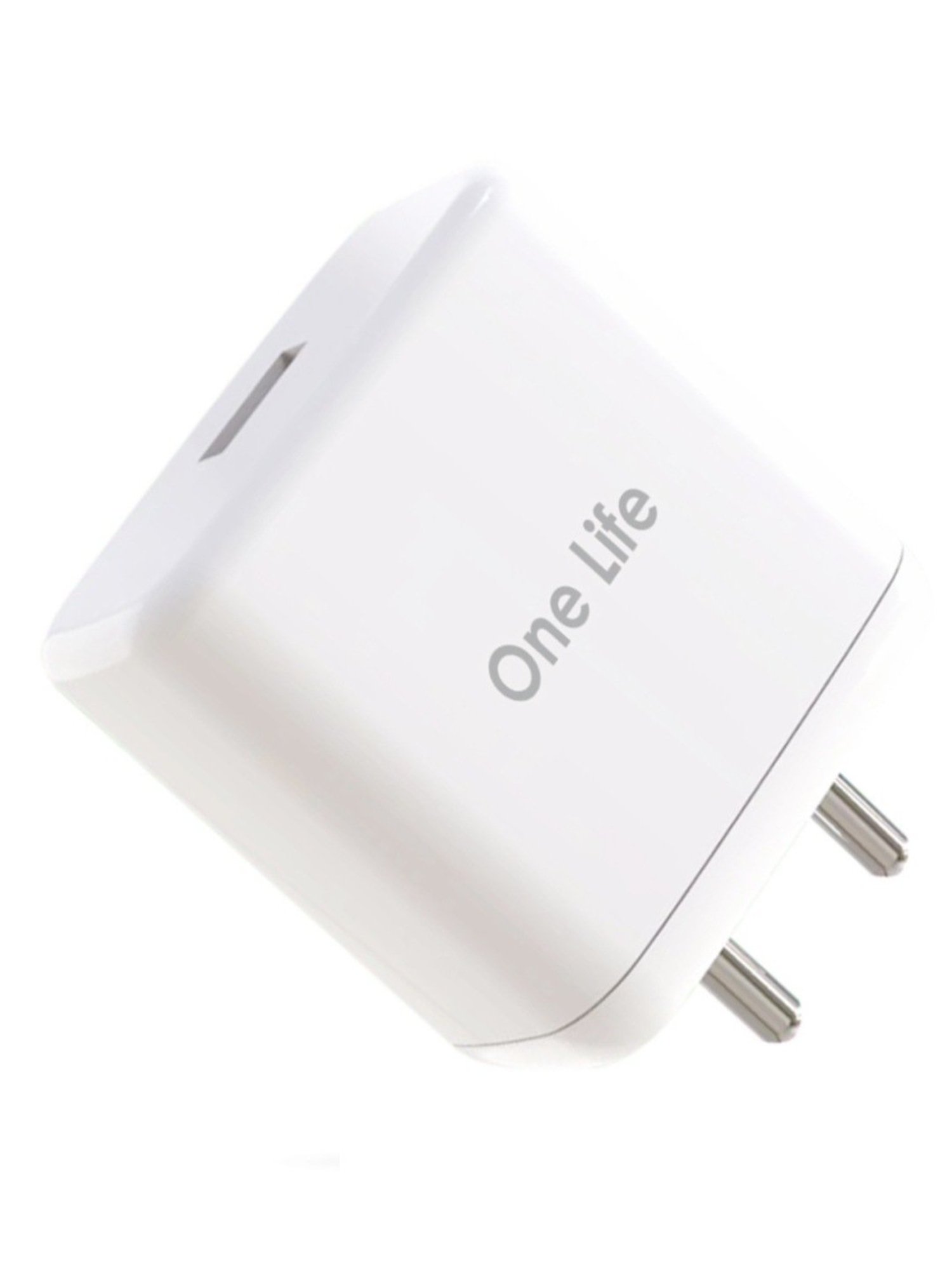 One Life OLCH-17 33W Single Port USB Fast Wall Charger Adapter with 1 m Type C Cable (White)