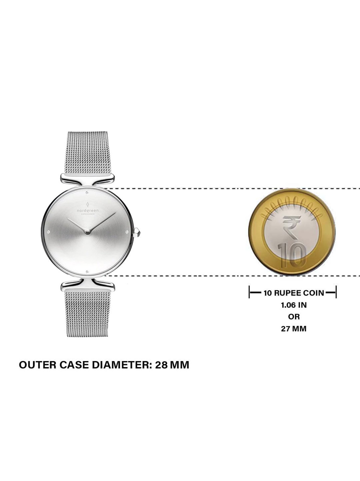 Nordgreen UN28SIMESIBC Unika Analog Watch for Women