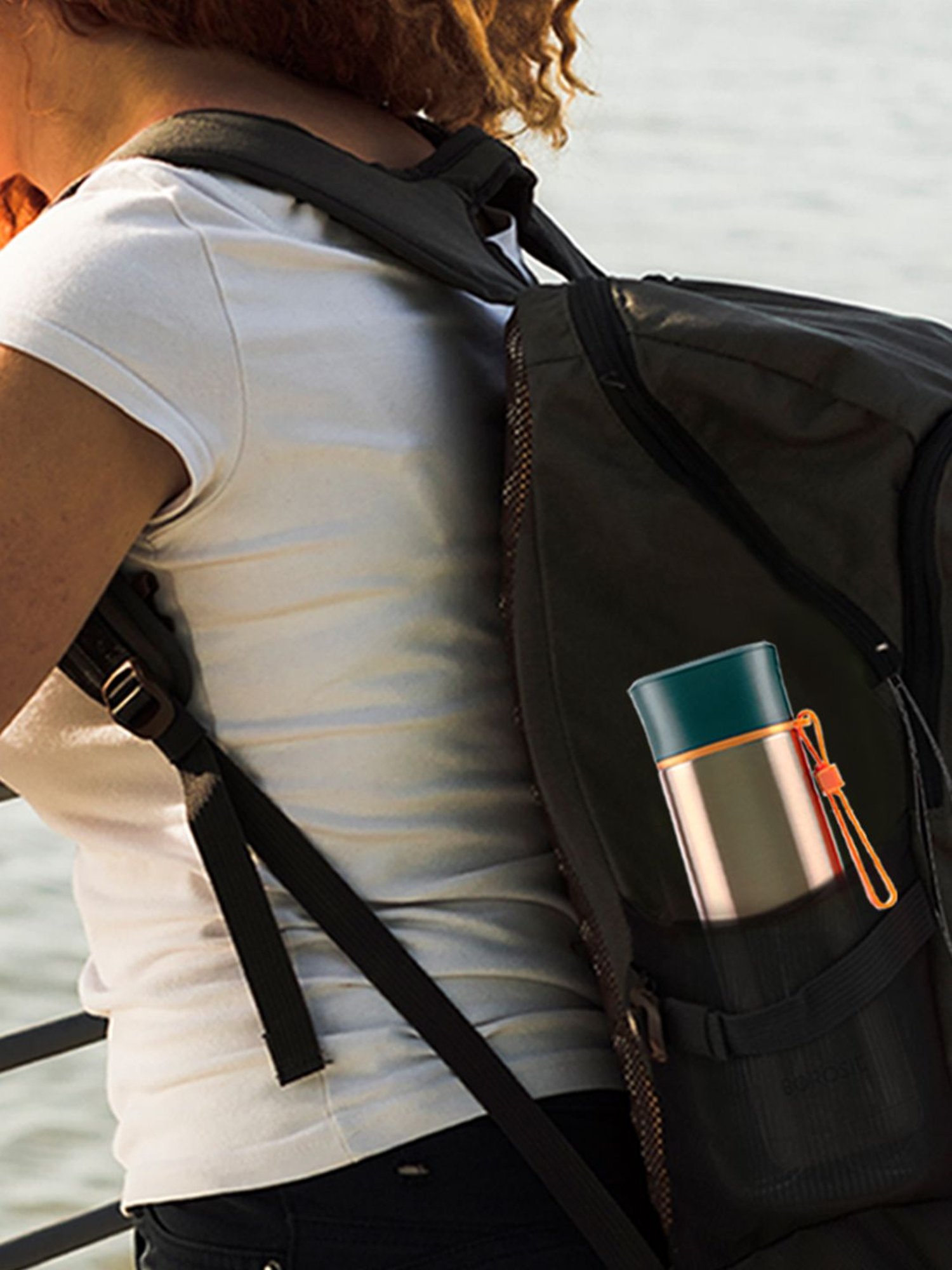 Borosil Gold Stainless Steel Hydra Sprint Vacuum Insulated Flask Water Bottle - 400 ml