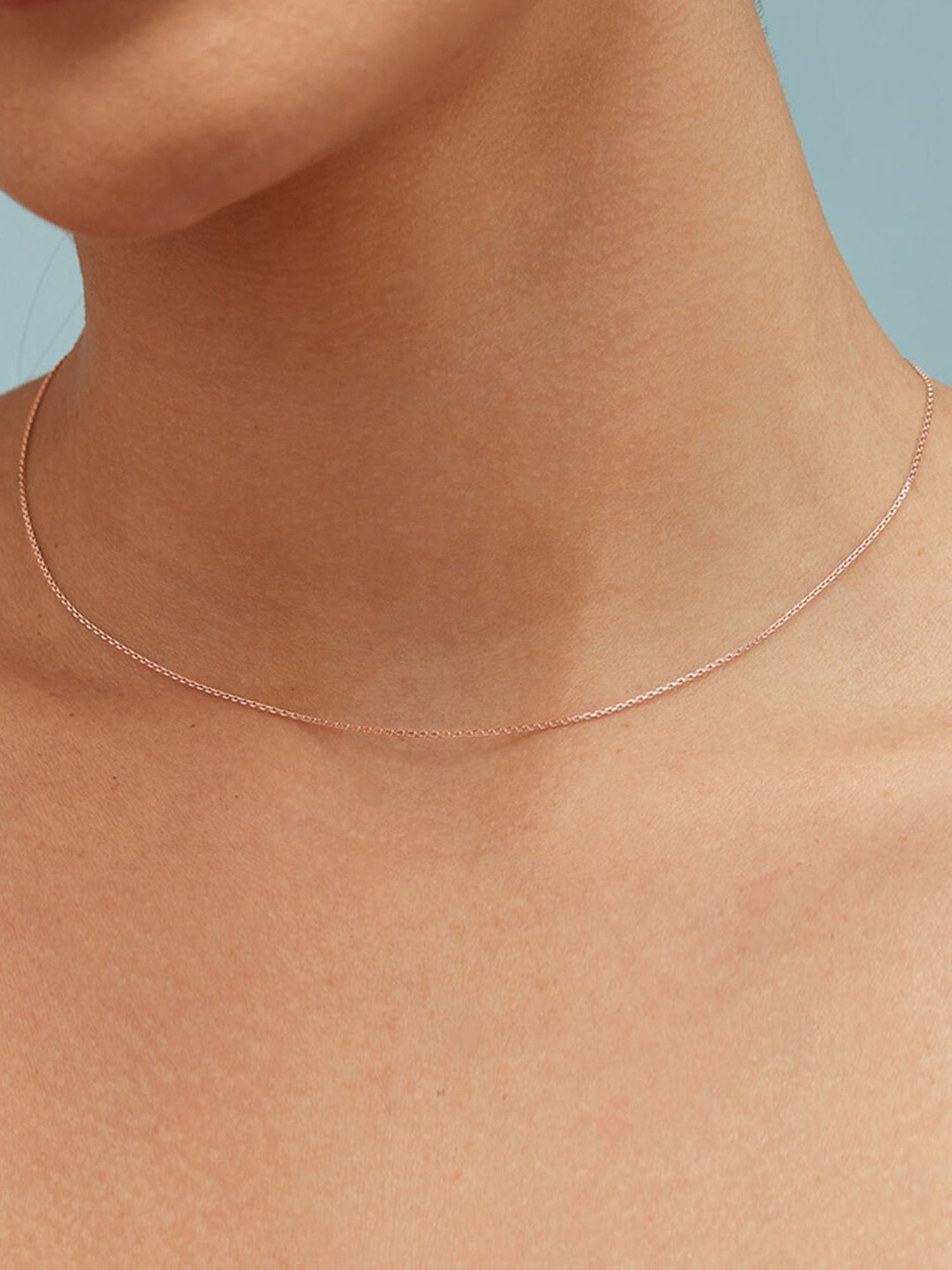 Zavya 92.5 Sterling Silver Rhodium-Plated Cable Chain for Women