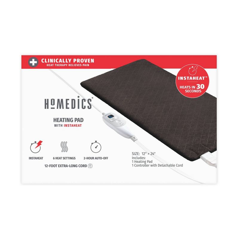 HoMedics Heating Pad with Digital Controller - 12"x24"