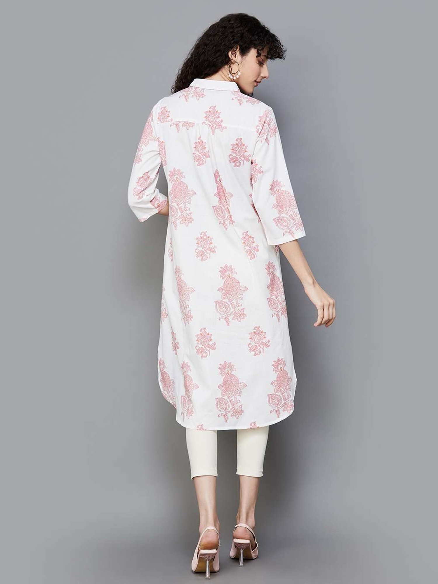 Colour Me by Melange Pink Printed Tunic