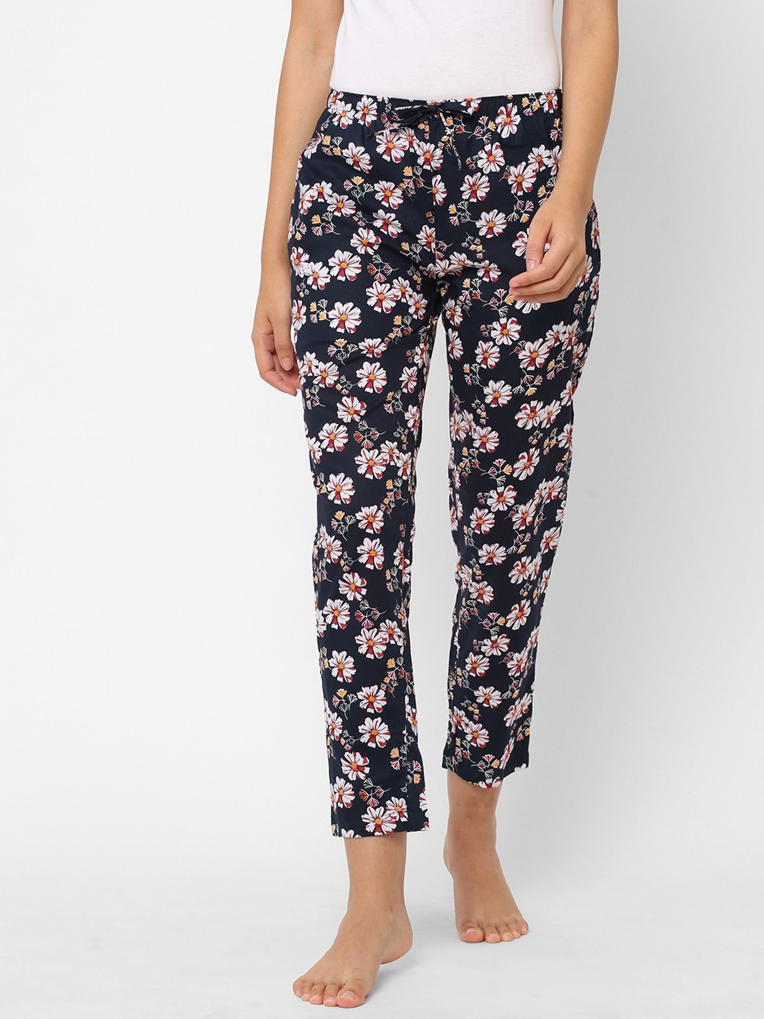 Urban Scottish Navy Floral Print Lounge Pants