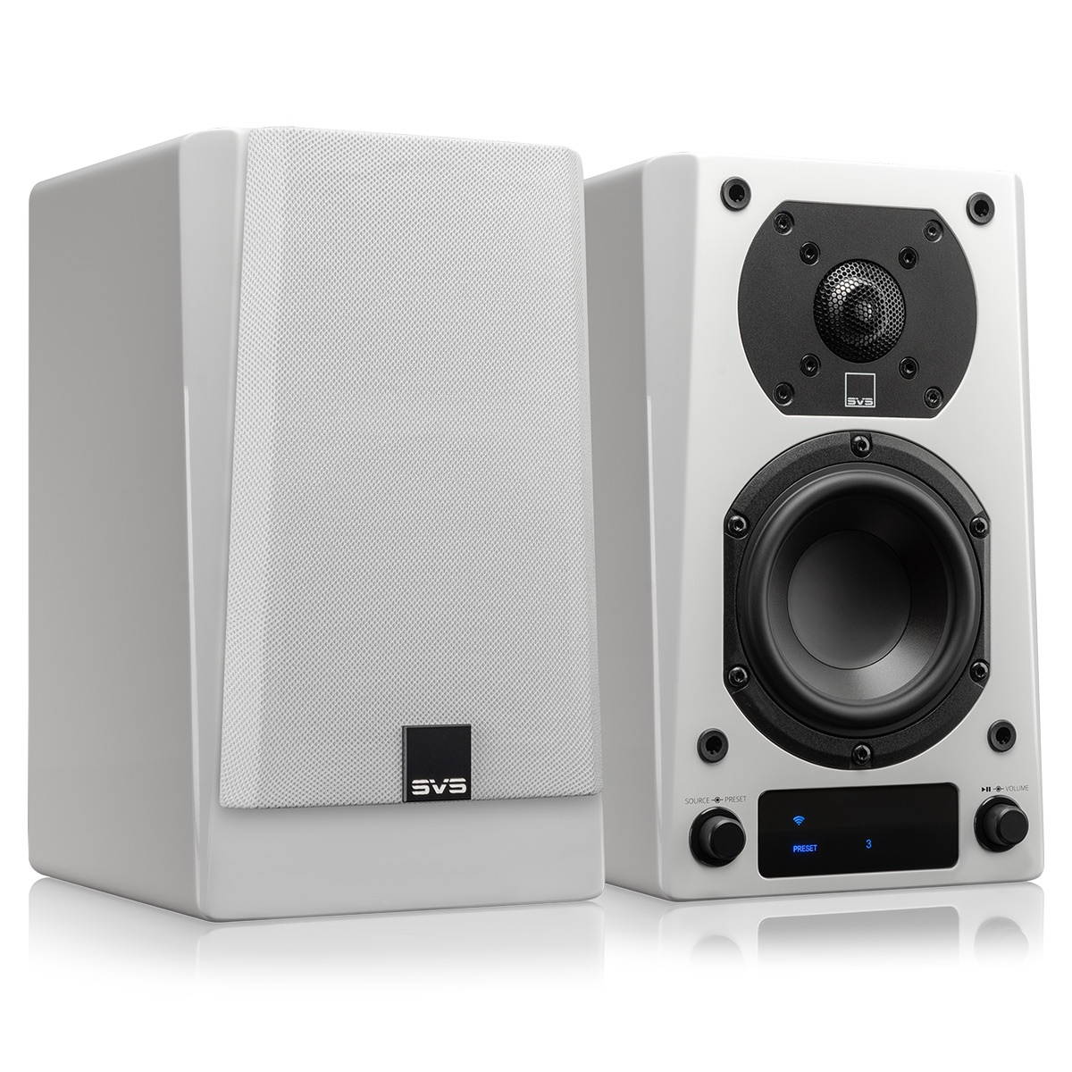SVS Prime Wireless Powered Speaker System - Pair (White Gloss)