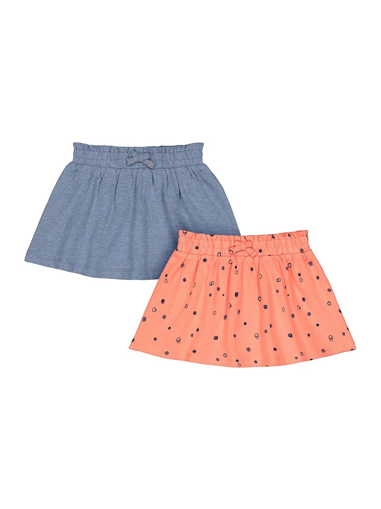 MINIKLUB Kids Blue Cotton Embellished Skirt