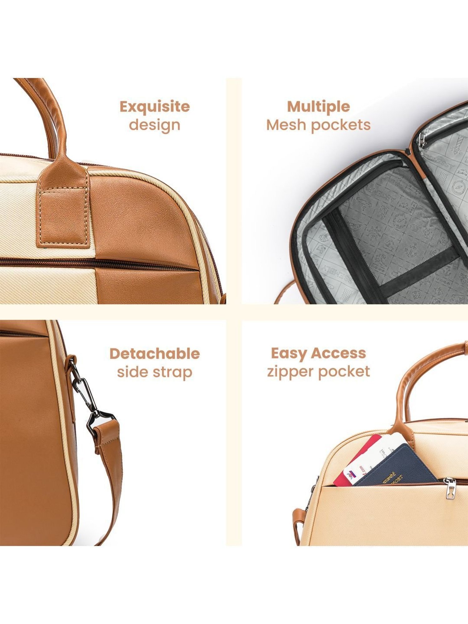 Assembly Beige Large Duffle Bag