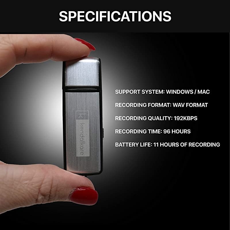 Voice Recorder for Lectures - Portable Audio Recorder - Digital Recorder - Mini Voice Recorder - Audio Recording Device - Digital Voice Recorder with Playback - Lecture Recorders for College 8gb