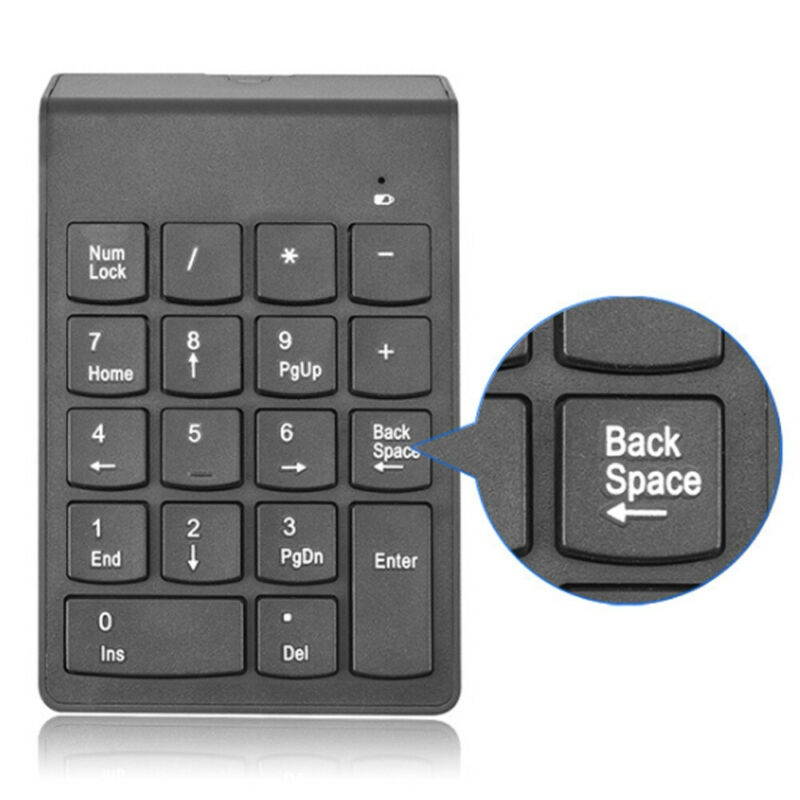 Vicabo 18 Keys Wireless Bluetooth Numeric Keypad, Mini Digital Keyboard for IMac/MacBook Air/ Notebook/Desktop