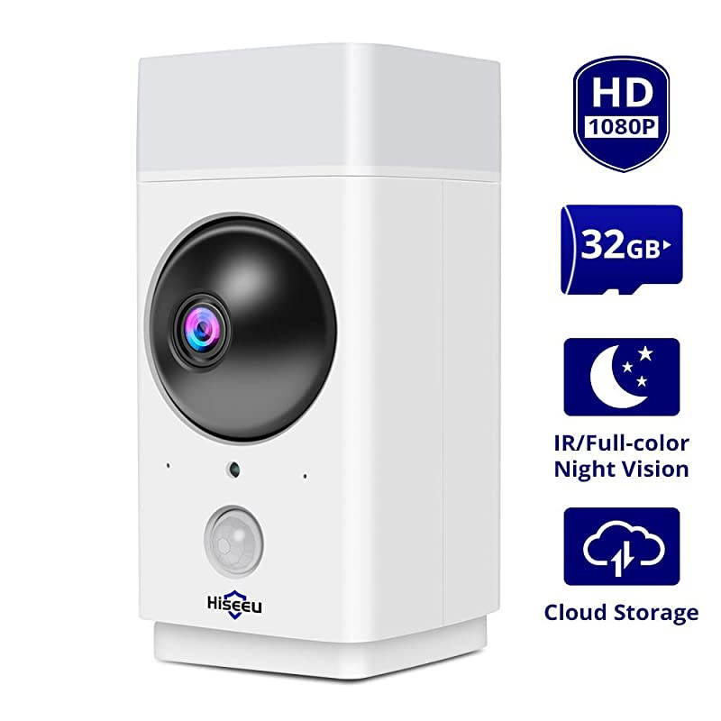 Preinstalled 1080P Security Camera PanTilt Zoom Indoor WiFi Camera Pet camera Smart home camera with Infraredfullcolor night vision TwoWay AudioPerson Detection Works with Alexa