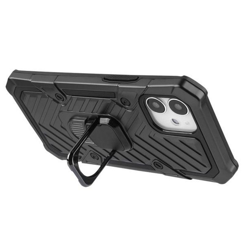 for Samsung Galaxy S20 FE Case + 2pcs Screen Protector Tempered Glass with Phone Grip and Expanding Stand Heavy Duty Shockproof Military Grade Drop Tested Protective Cover for Samsung S20 FE 5G -BLACK