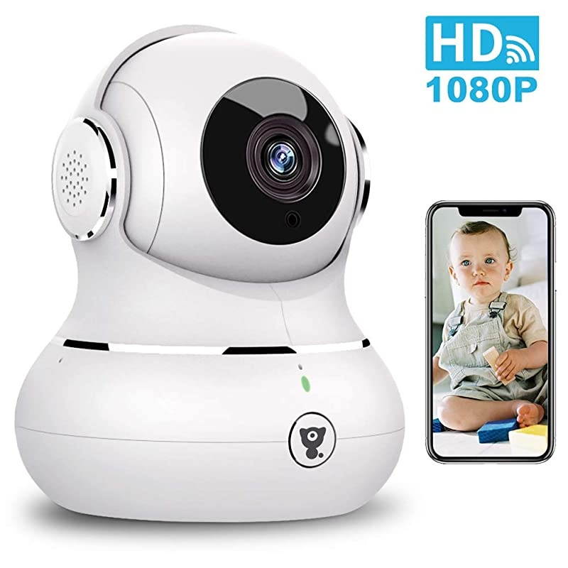 Indoor Wireless Security Camera Smart 1080P Home WiFi IP Camera for PetBabyElder Monitor with Motion DetectionTracking 2Way Audio Night Vision and Cloud Storage Works with Alexa