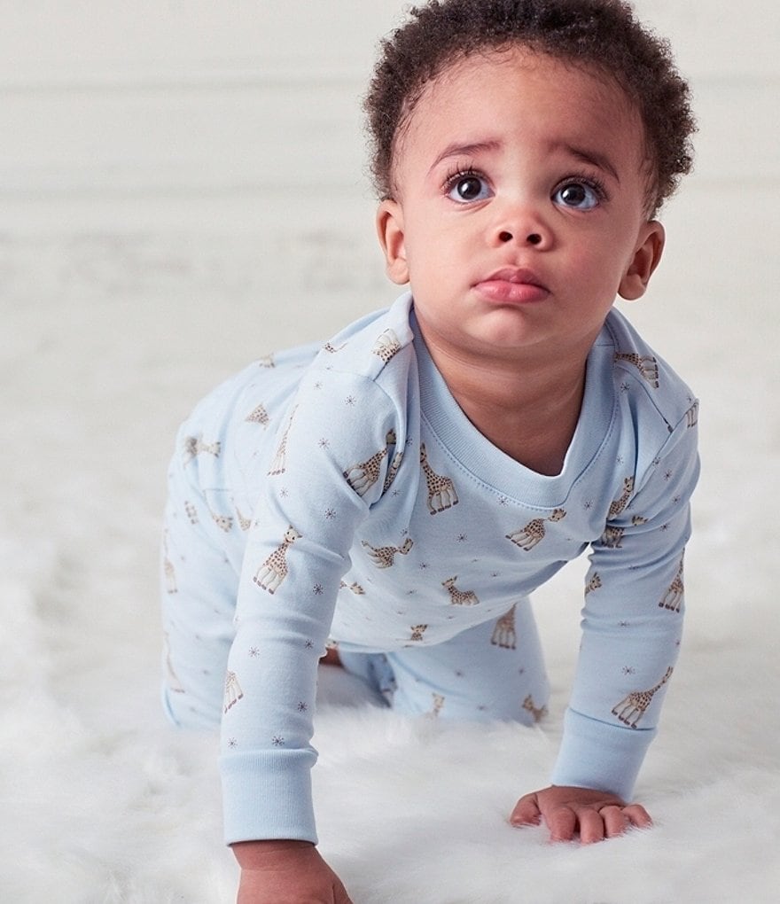 Kissy Kissy Baby Boys 12-24 Months Sophie La Girafe Printed Top & Bottom Pajama Set