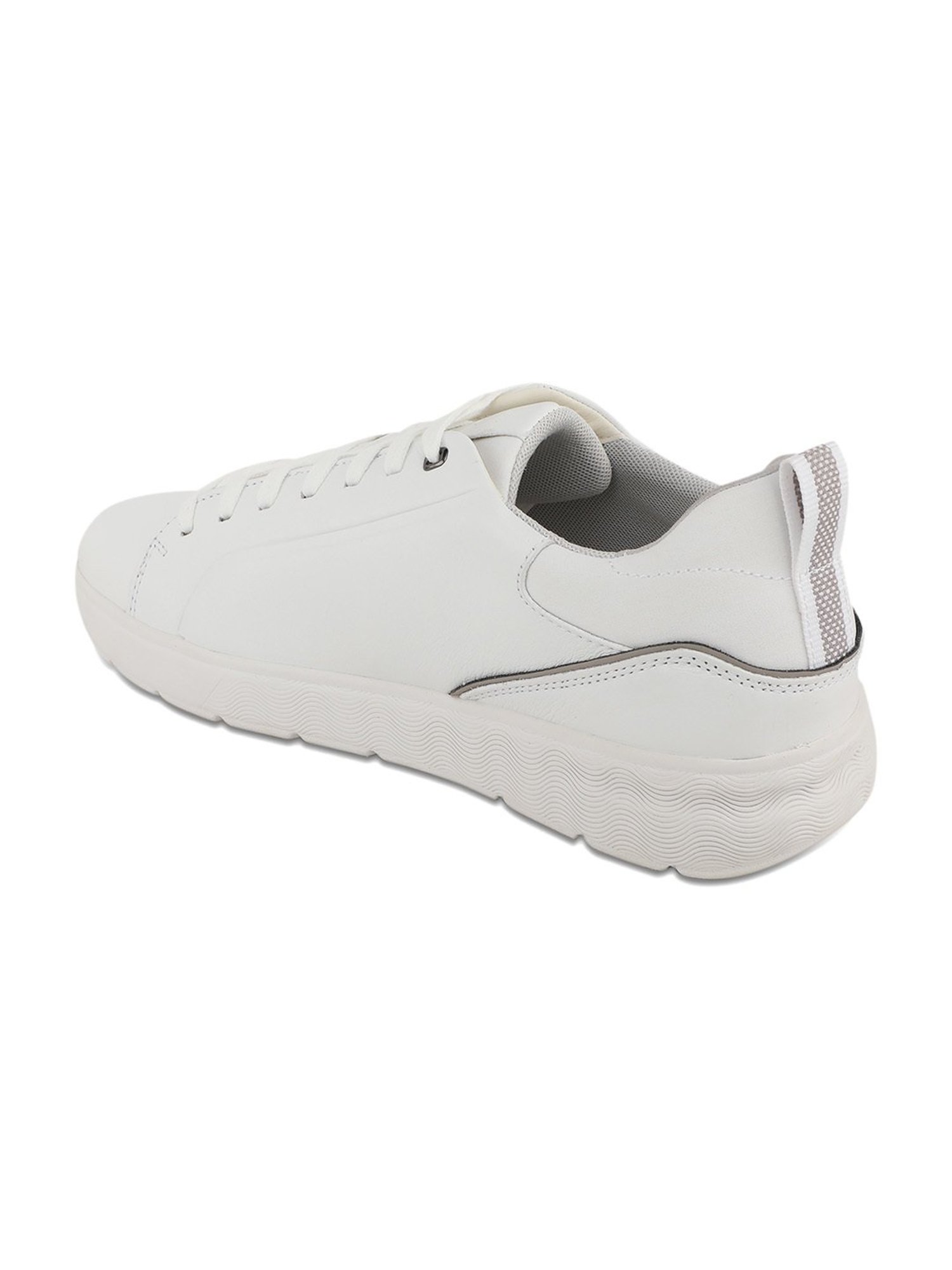 Geox Men's Off White Casual Sneakers