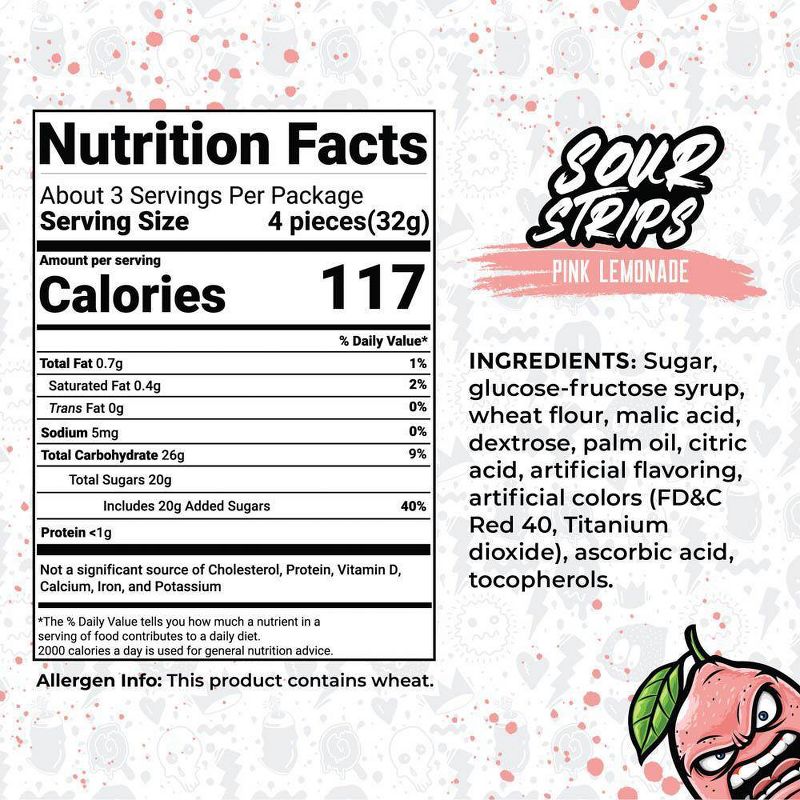 Sour Strips Pink Lemonade - 3.7oz